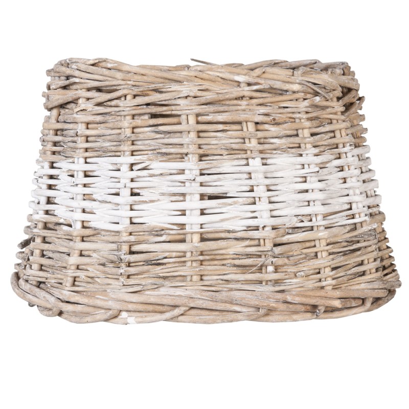 Clayre & Eef Lampshade 25x18x16 cm Brown Rattan Round