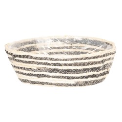 Clayre & Eef Basket Ø 26*8 cm Brown Seagrass