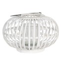 Clayre & Eef Wind Light Ø 34x21 cm White Wood Glass Round