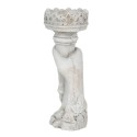 Clayre & Eef Candle holder 13x11x33 cm Grey Stone Hand