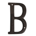 Clayre & Eef Iron Letter B 13 cm Brown Iron