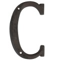 Clayre & Eef Lettera C di ferro 13 cm Marrone Ferro