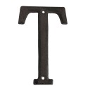 Clayre & Eef Iron Letter T 13 cm Brown Iron