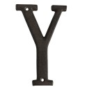 Clayre & Eef Iron Letter Y 13 cm Brown Iron