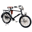 Clayre & Eef Dekorative Miniatur Fahrrad 21x7x13 cm Schwarz Eisen