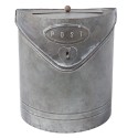 Clayre & Eef Mailbox 24x10x29 cm Grey Iron Post