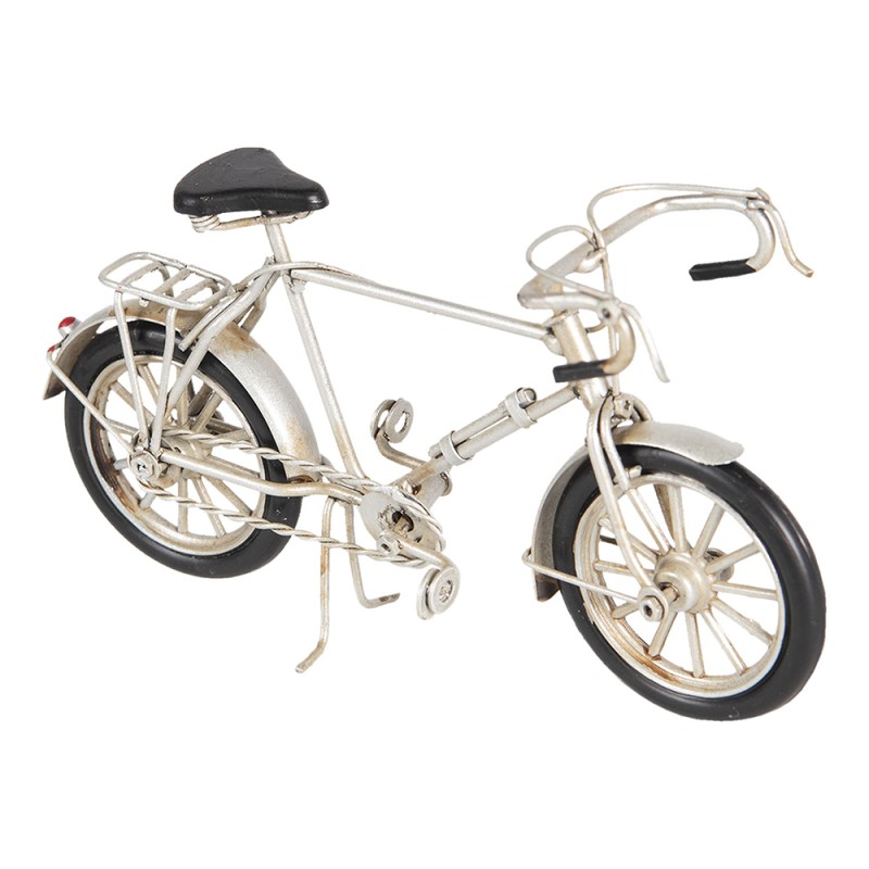 Clayre & Eef Decorative  Miniature Bicycle 16x5x9 cm Grey Iron Plastic