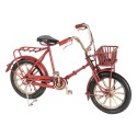 Clayre & Eef Dekorative Miniatur Fahrrad 16x6x10 cm Rot Eisen Kunststoff