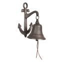 Clayre & Eef Vintage Doorbell Anchor 14x10x22 cm Brown Iron
