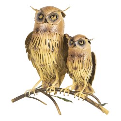 Clayre & Eef Statue Owl...
