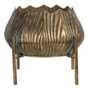Clayre & Eef Pot de décoration 33x33x28 cm Couleur cuivre Métal Rond