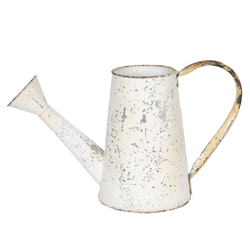 Clayre & Eef Decorative Watering Can Watering Can 32x13x20 cm White Iron