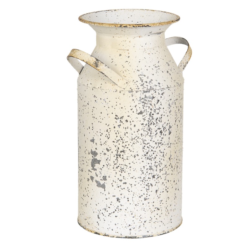 Clayre & Eef Pot à lait de décoration 15x11x23 cm Beige Gris Fer