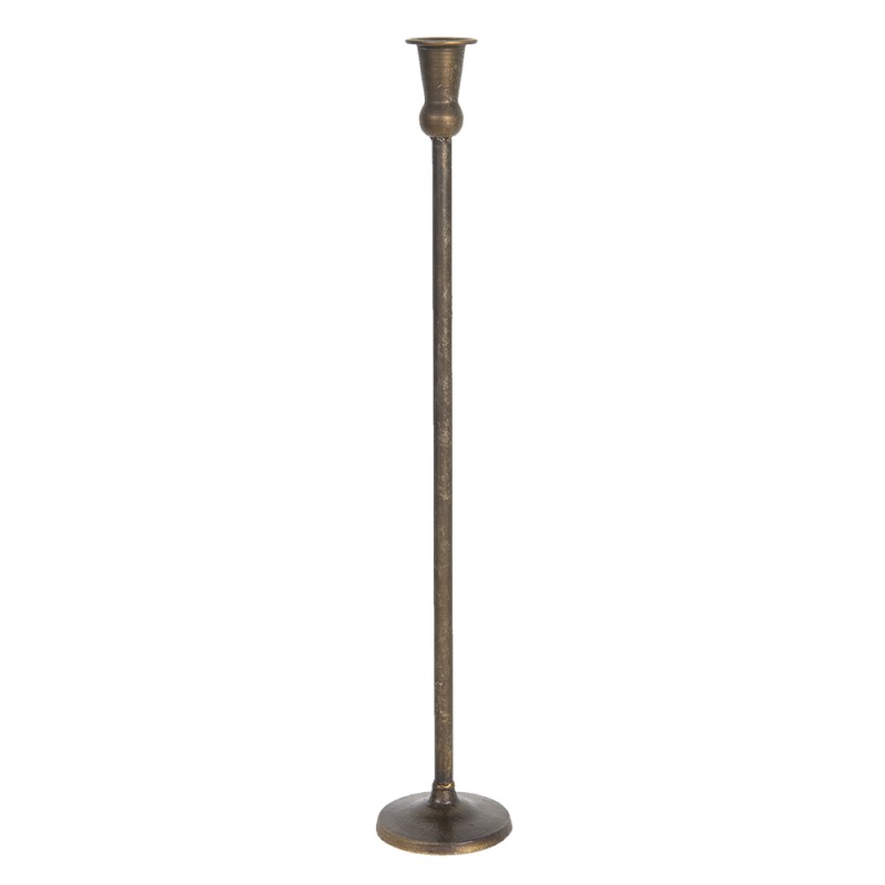 Clayre & Eef Candle holder Ø 9x53 cm Brown Iron