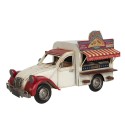 Clayre & Eef Decorative  Miniature Car 32x15x19 cm Beige Red Metal