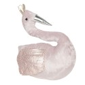 Clayre & Eef Deurstopper Zwaan 25x14x31 cm Roze Polyester