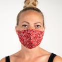 Clayre & Eef Washable Face Mask Red Cotton