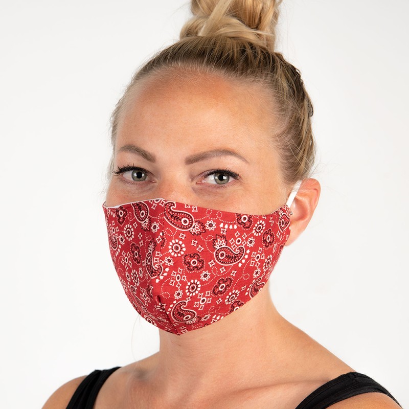 Clayre & Eef Masque lavable Rouge Coton