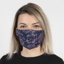 Clayre & Eef Masque lavable 13x26 cm Bleu Coton