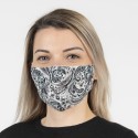 Clayre & Eef Waschbare Maske 13x26 cm Grau Baumwolle