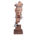 Clayre & Eef Figurine 20x20x70 cm Marron Beige Fer