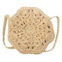 Juleeze Sac à main pour femmes Ø 20 cm Beige Polyester Rond