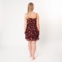 Juleeze Robe femme Rouge Polyester Fleurs