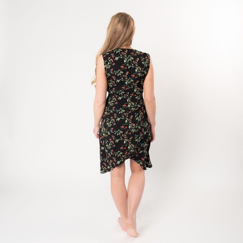 Juleeze Jurk Vrouw  Zwart Polyester Bloemen