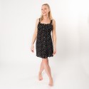 Juleeze Women's Dress Black Polyester Dots