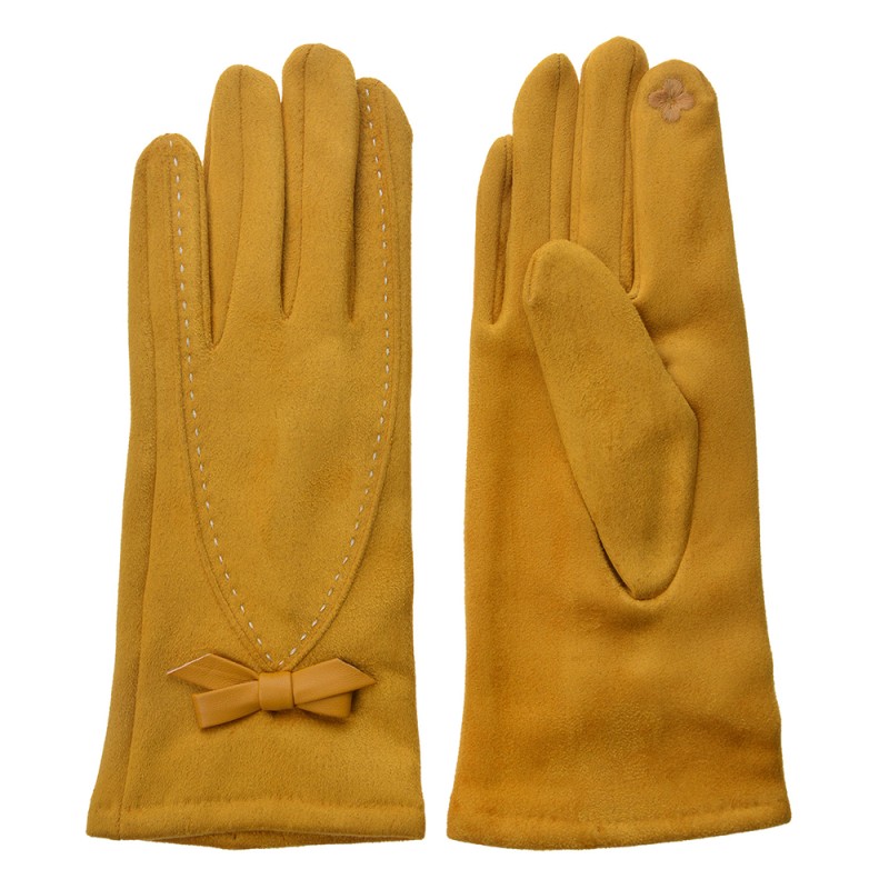 Juleeze Winter Gloves 8x24 cm Yellow Polyester