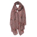 Juleeze Printed Scarf 90x180 cm Pink Synthetic