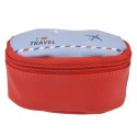 Juleeze Ladies' Toiletry Bag 12x8x6 cm Red Polyester Oval