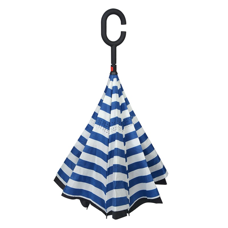 Juleeze Parapluie pour adultes Ø 60 cm Bleu Polyester Rayures