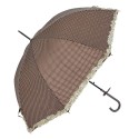 Juleeze Parapluie pour adultes Ø 90 cm Marron Polyester Points