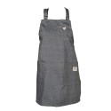 Clayre & Eef Kitchen Apron 70x65 cm Grey Cotton Polyester