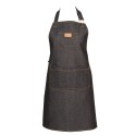 Clayre & Eef Kitchen Apron 77x68 cm Blue Polyester