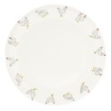 Clayre & Eef Dinner Plate Ø 28 cm Beige Ceramic Round Chickens
