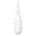 Clayre & Eef Rangement de sacs 23x48 cm Bleu Blanc Coton Vaches