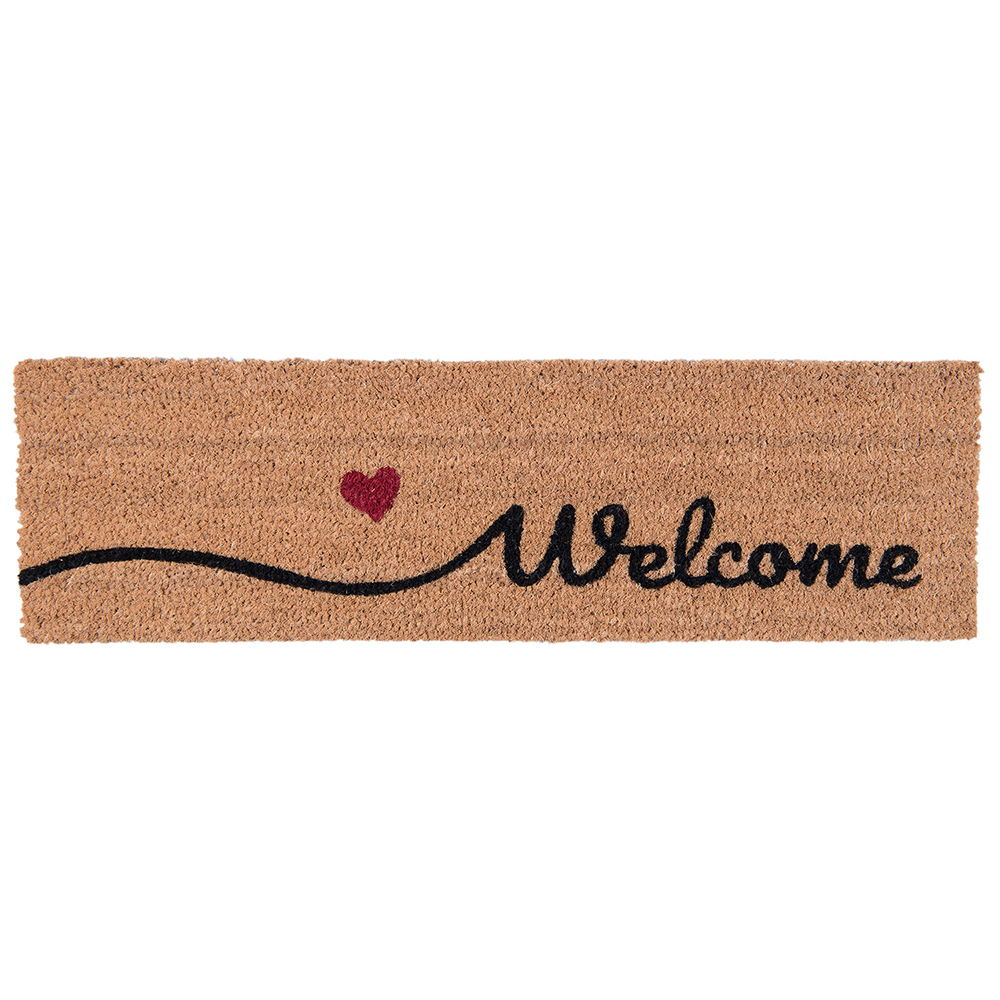 Clayre&Eef Deurmat 75x22 cm Bruin Kokos afbeelding
