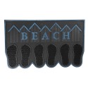 Clayre & Eef Zerbino 75x45 cm Grigio Plastica Rettangolo Piedi Beach