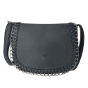 Melady Sac à main pour femmes 20x16x6 cm Noir Cuir artificiel Rectangle