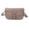 Melady Women's Handbag 14x21 cm Beige Plastic Rectangle Snake Leather
