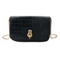 Melady Women's Handbag 22x5x12 cm Black Plastic Rectangle