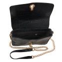 Melady Borsa a mano da donna 22x5x12 cm Nero Plastica Rettangolo