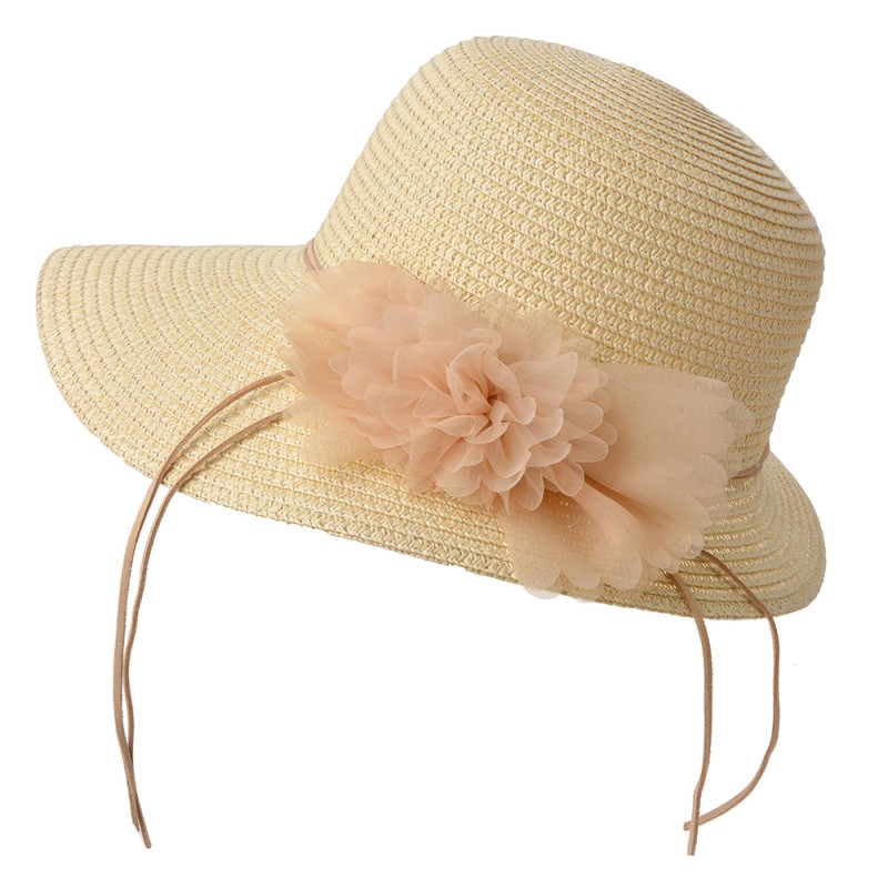 Melady Women's Hat Maat: 58 cm Beige Paper straw Round