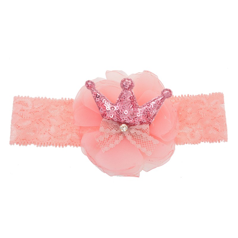 Melady Headband Women Pink Polyester Round Crown