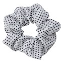 Melady Elastico per capelli scrunchie Bianco Sintetico Rotondo