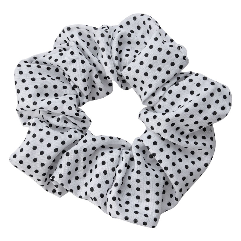 Melady Élastique à cheveux scrunchie Blanc Synthétique Rond