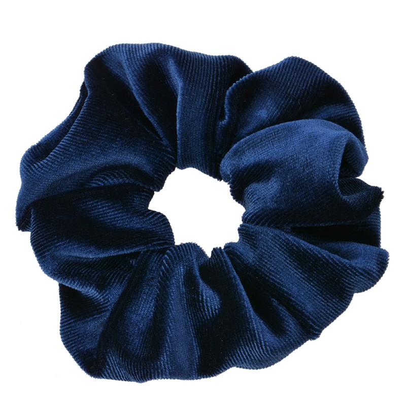 Melady Elastico per capelli scrunchie Blu Sintetico Rotondo