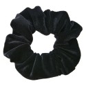 Melady Elastico per capelli scrunchie Nero Tessuto Rotondo